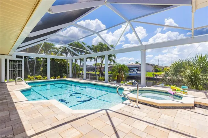 Tropical Fish, Dolphins and Turtle Accents adorn the Pool and Spa.