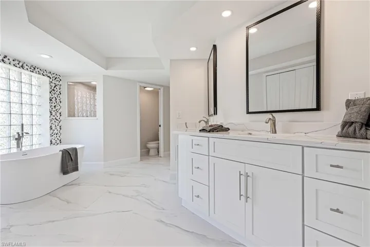 Completely Remodeled. All NEW Cabinets, Freestanding Tub, and Freshly Tiled Shower.