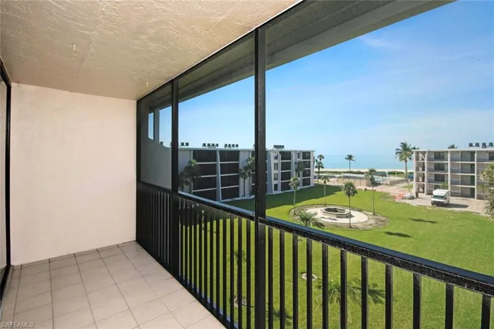 Balcony featuring a view of the Gulf