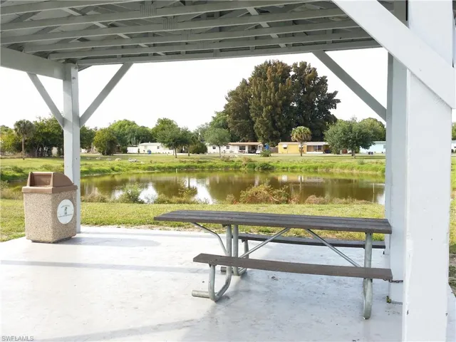View of property's community with a water view