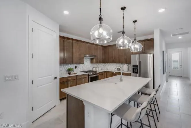 Photos are from a furnished model