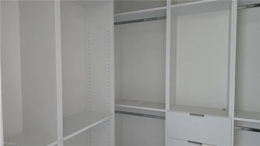 View of spacious closet