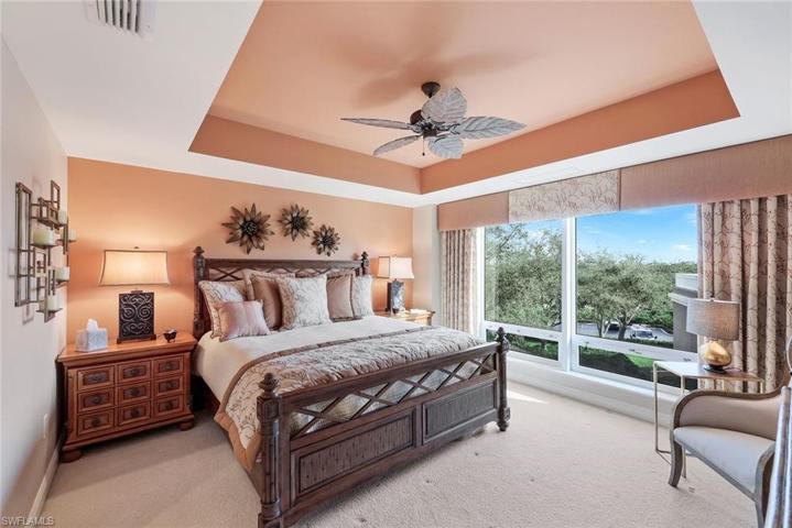 Guest bedroom privately tucked away of the home.