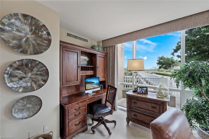 Enjoy the backdrop of the bright, blue sky while taking care of business.