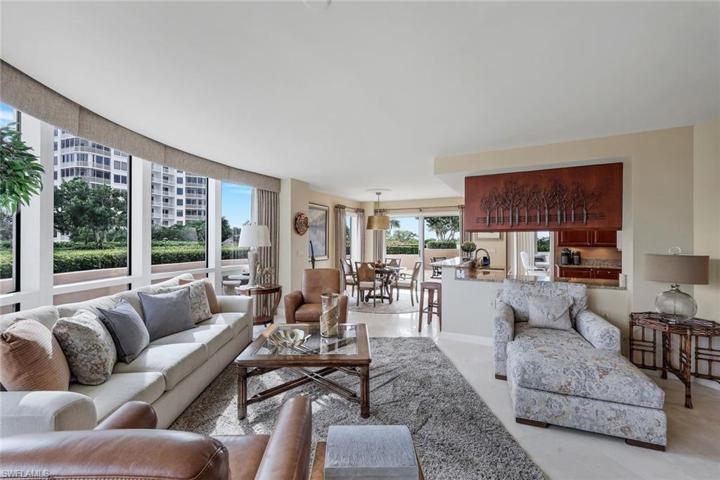 The natural light that pours into the family room highlights the beauty of this space.