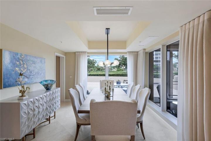 Formal dining area just off the kitchen.