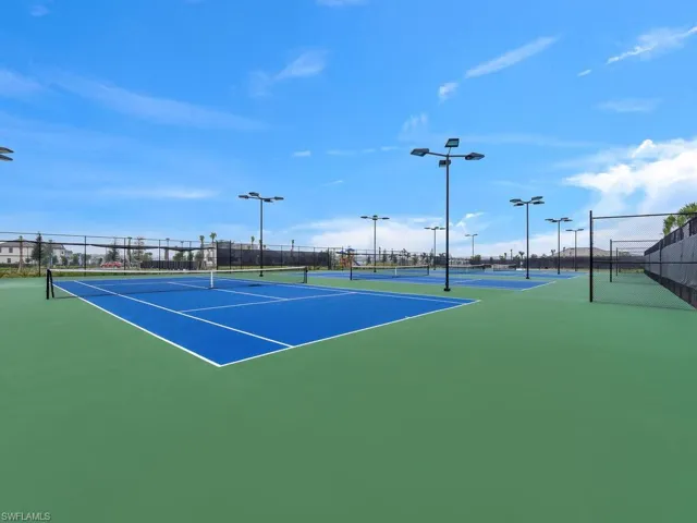 View of sport court featuring basketball court