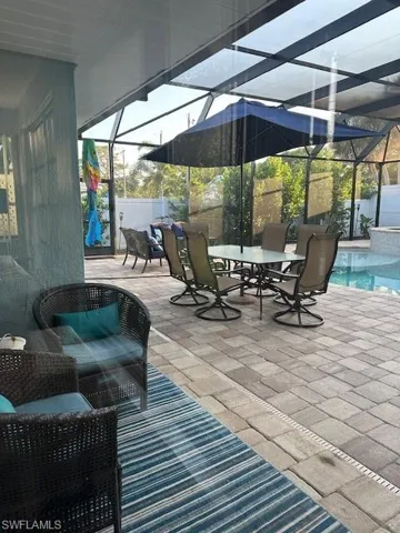 Exit Family Door View to Pool Area