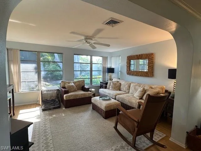 Second Living Area located in Rear with Views of The Pool and Spa