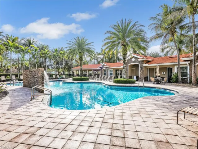 Clubhouse and Community Resort Style Pool with Waterfall