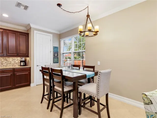 Eat In Kitchen with Pantry and Chandelier