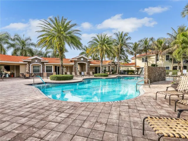 Clubhouse and Community Resort Style Pool with Waterfall