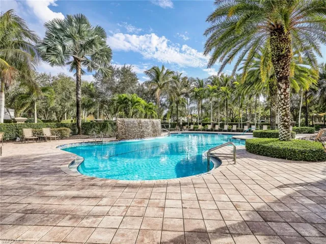 Community Resort Style Pool with Waterfall