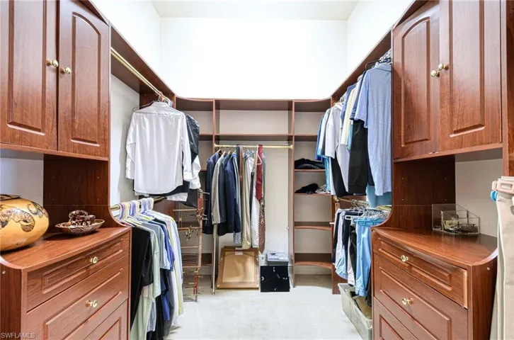 View of spacious closet