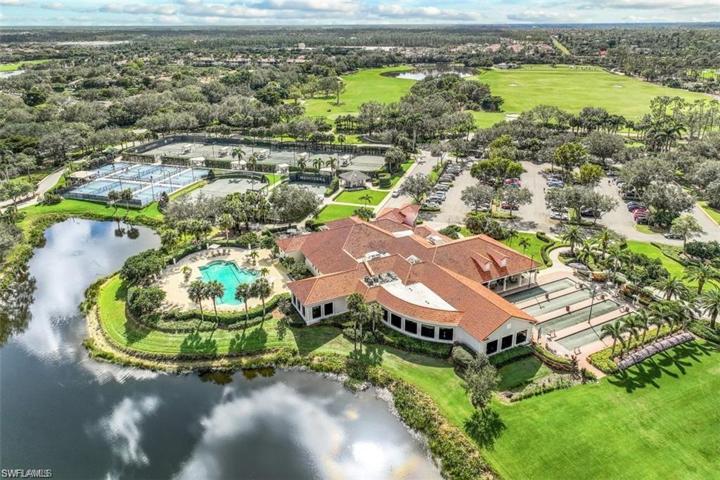 Aerial of sports club
