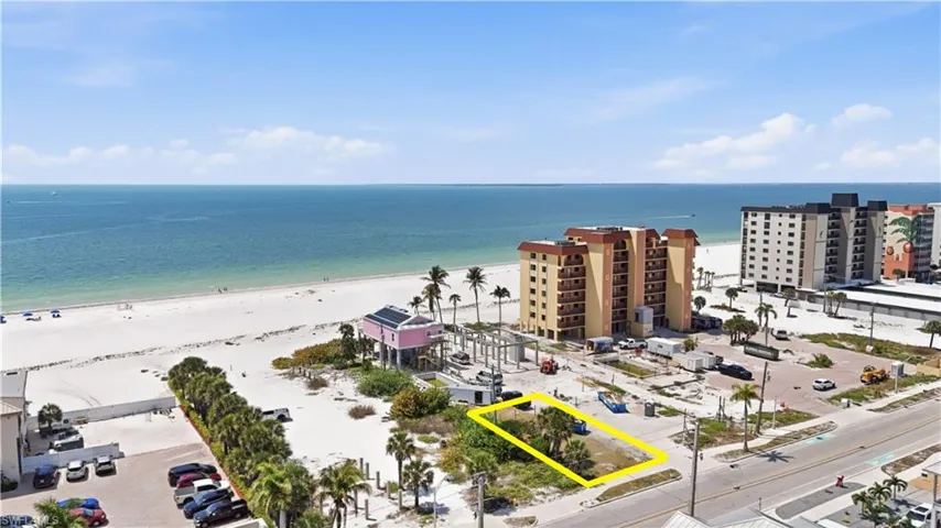 Aerial view of expansive coastlinechange color of water into natural dark blue canal water