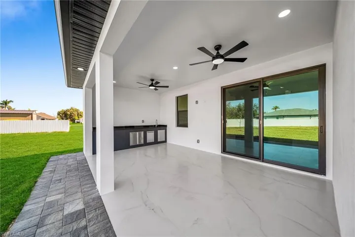 View of patio / terrace featuring sink