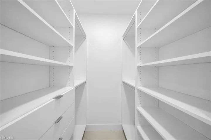 View of spacious closet