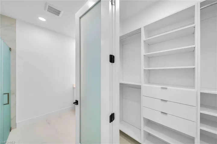 View of spacious closet
