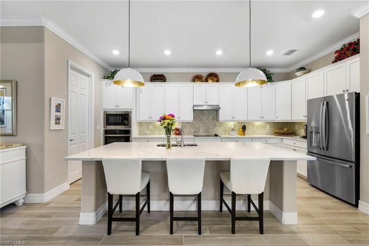 Premium Quartz Countertops. Huge Center Island.