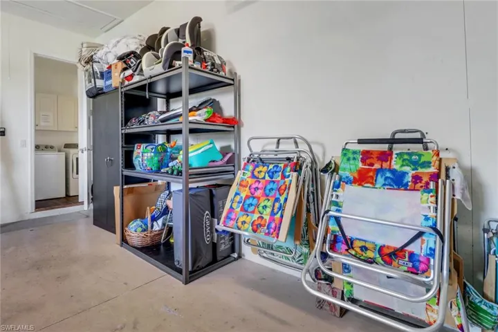 Storage featuring washer and clothes dryer