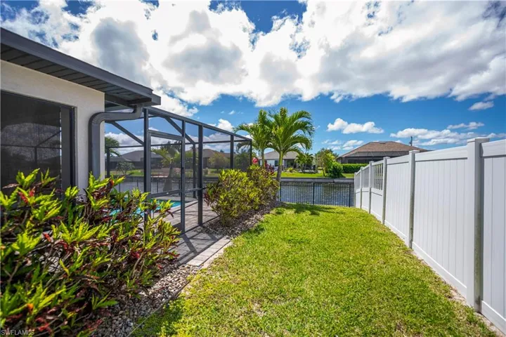 side of home with fence in area