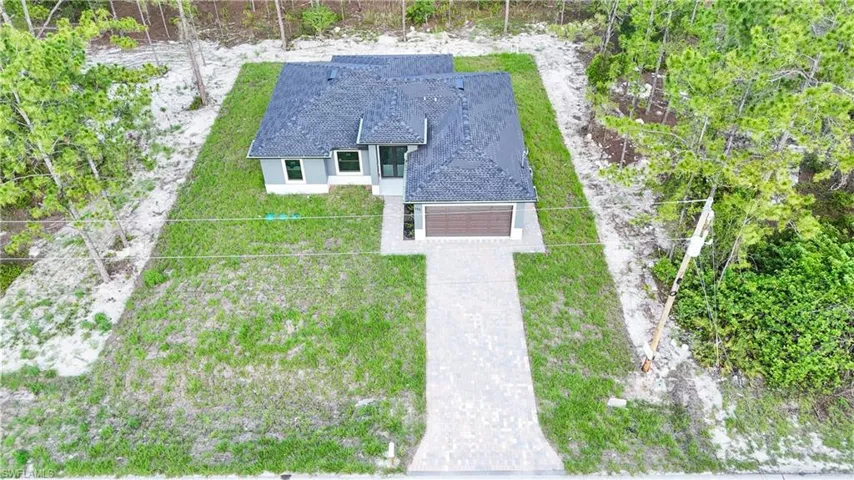 View from above of property
