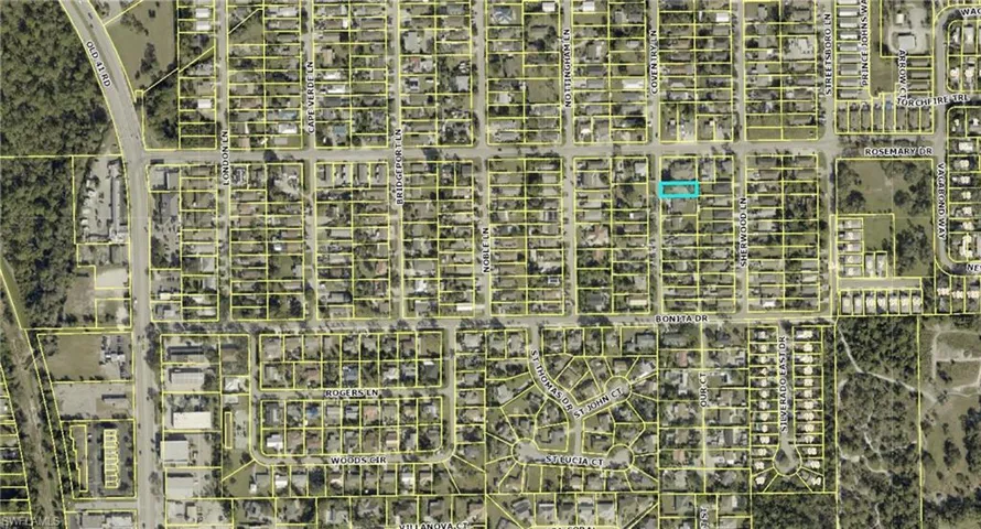 Aerial overview of property's location