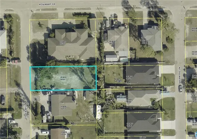 Aerial view of property's location