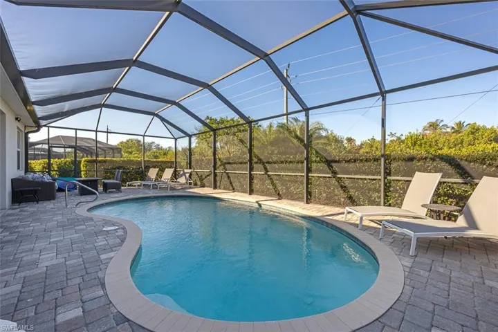 View of pool featuring a lanai and a patio area