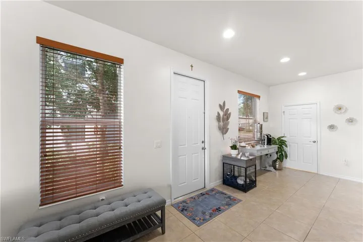 View of tiled entrance foyer