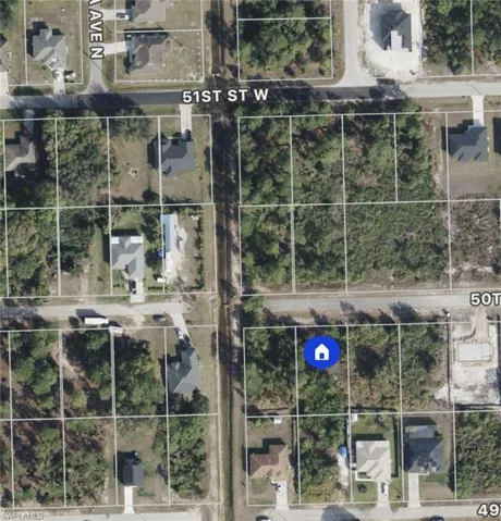 Map of property location featuring property parcel outlined