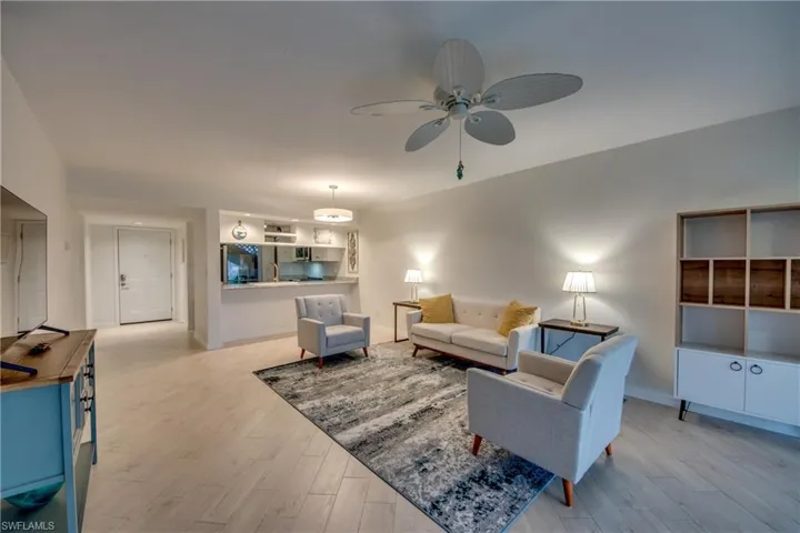 Living room and wood-look tile