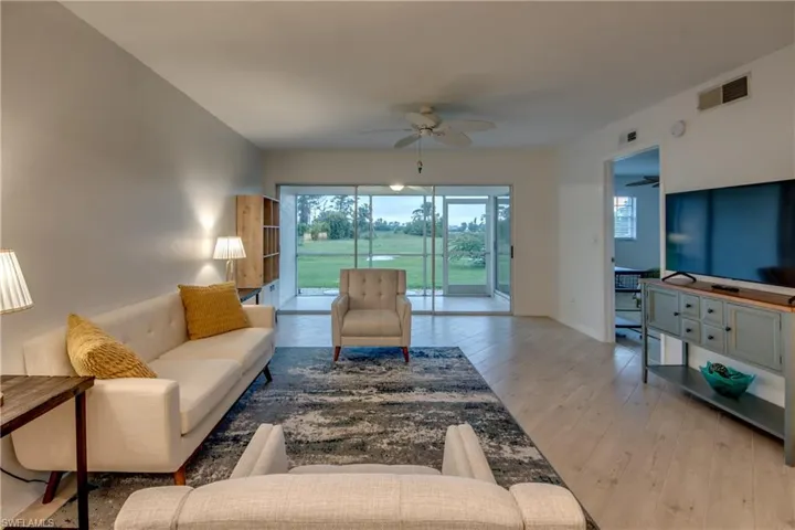 Living room and wood-look tile