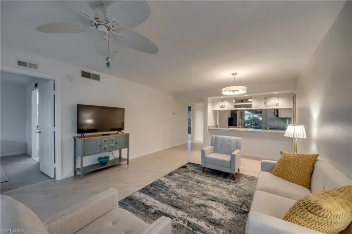 Living room and wood-look tile