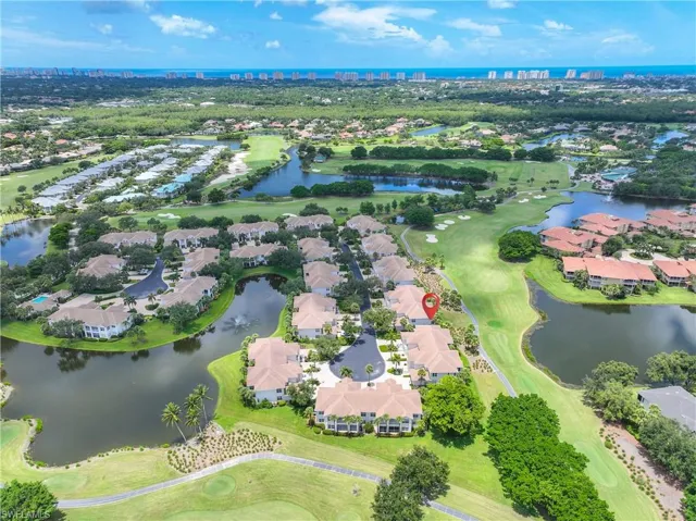 View of urban area with nearby suburban area and a large body of water