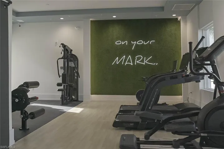 Gym with state of the art equipment - this is on the amenity deck which is just steps from the patio