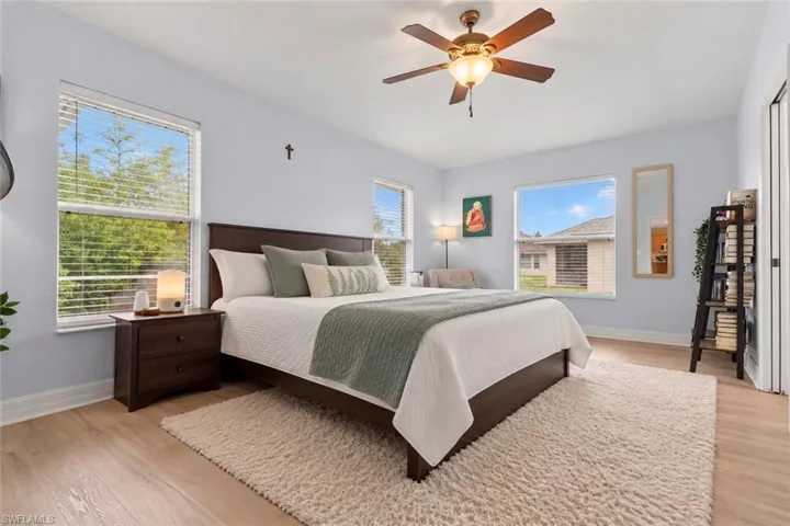 Spacious primary suite