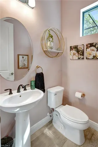 Pool/Guest bathroom adjacent to dining area