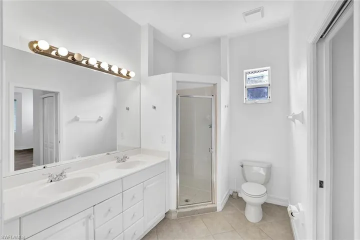 Staged bathroom