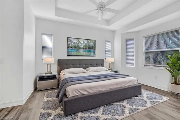 Staged bedroom