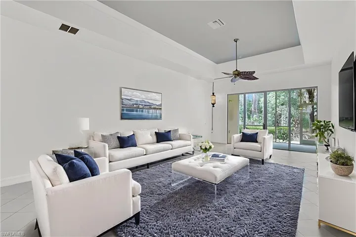 Staged living room