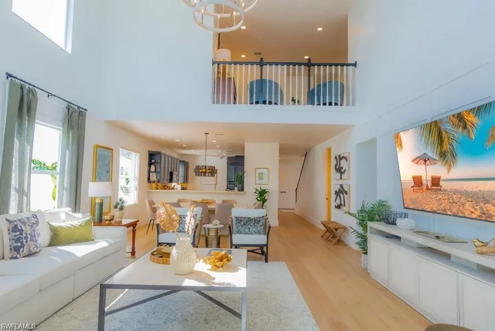 GREAT ROOM with TWO STORY  CEILINGS and LOFT OVERLOOK