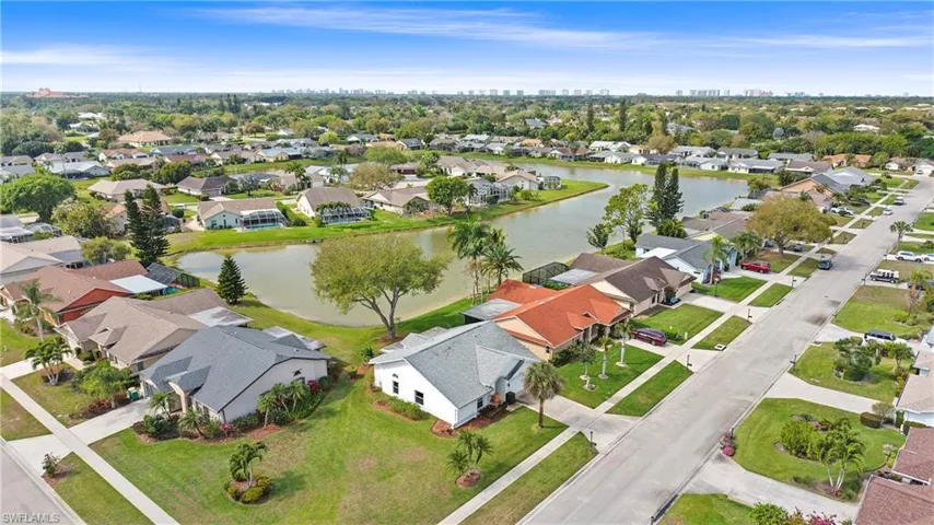 View of urban area with a nearby body of water and nearby suburban area