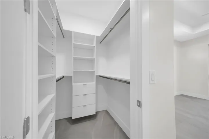 View of spacious closet