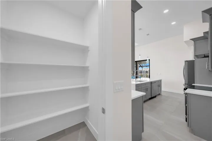 Storage area with a sink