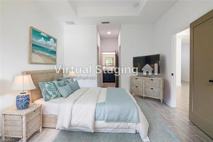 Bedroom featuring light hardwood / wood-style floors