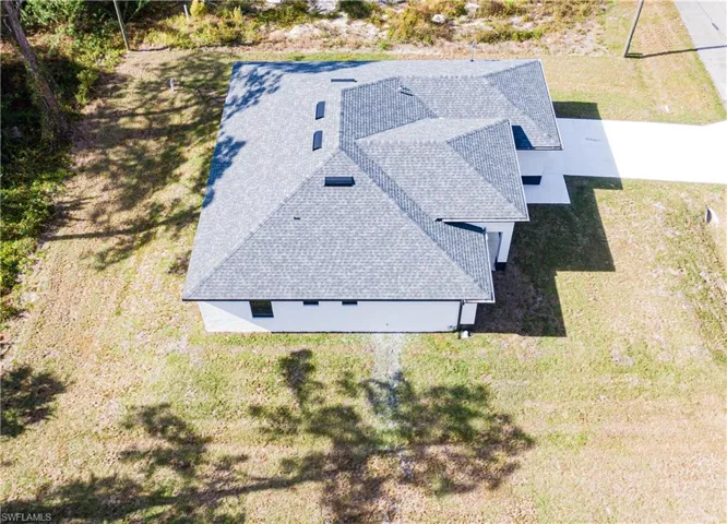 Birds eye view of property