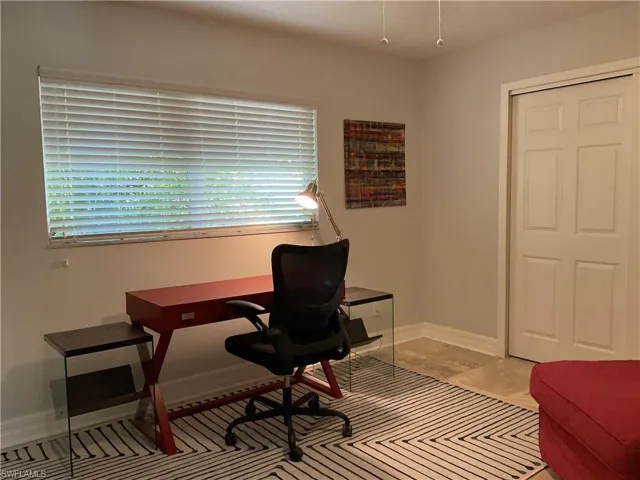 Office space with baseboards