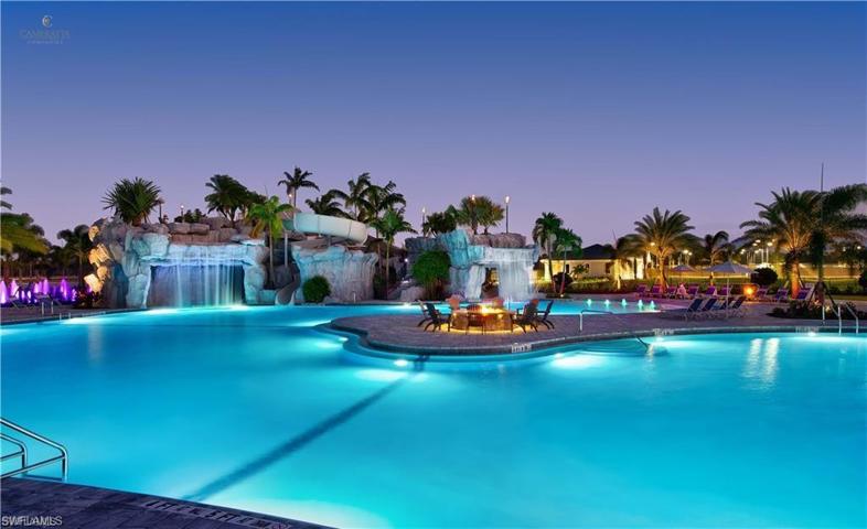 11,000 square foot zero depth entry resort style pool.